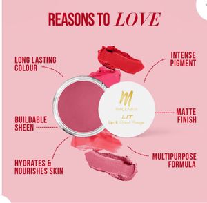 My Glamm Lip &amp; Cheek Rouge-Peach play