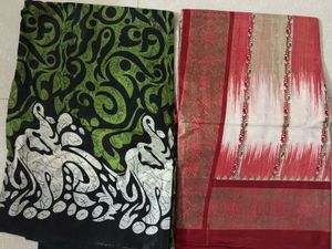 Designer Saree with Abstract Print