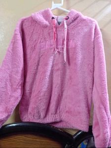Cozy Pink Fleece Hoodie for Women