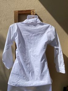 Cute White Ruffle Shirt