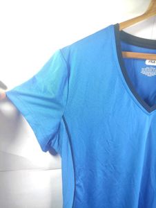 Fila Blue V-Neck Athletic T-Shirt