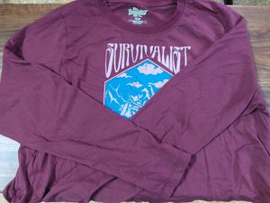 Roadster Maroon Graphic Print T-Shirt