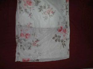 Floral Print Sheer White Dress