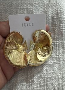 Gold Tone Statement Earrings