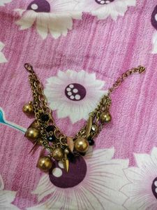 Gold Tone Charm Bracelet