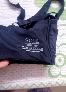 S.O.I.E. Full Coverage Minimizer - Black Bra