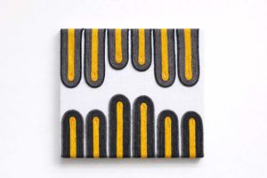 Modern Yarn Art Wall Hanging
