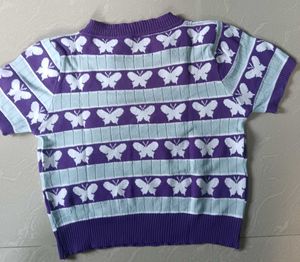 🇰🇷Cute Butterfly Knit Top