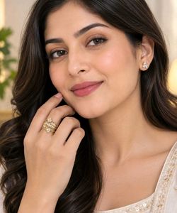 Stunning Gold-Tone Statement Ring