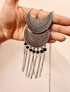 Boho Chic Crescent Moon Necklace