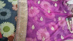 Stunning Pink &amp; Gold Embroidered Lehenga Choli