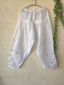 Elegant White Embroidered Kurta Set