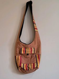Boho Striped Crossbody Bag