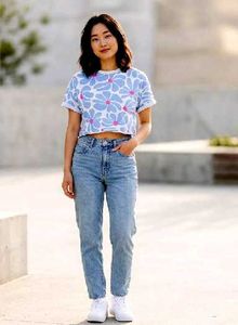 Cute Floral Crop Top