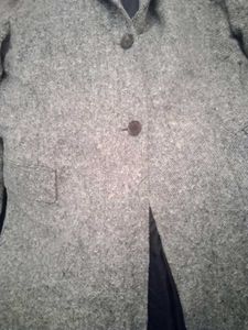 Classic Grey Tweed Coat