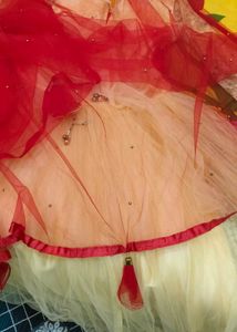Stunning Gold &amp; Red Ethnic Gown