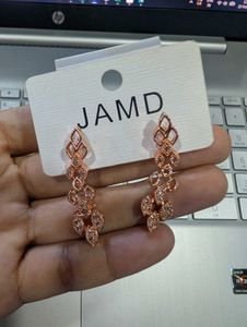Rose Gold Necklace and Earring set
