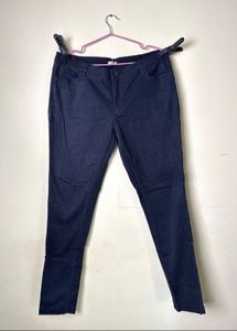 Navy Blue Casual Pants