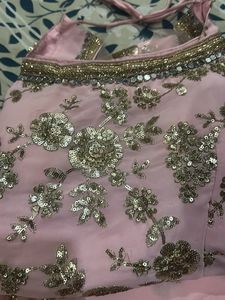 Pink Embroidered Lehenga Choli Set