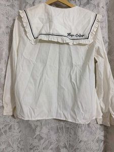 White Blouse with Sailor Collar