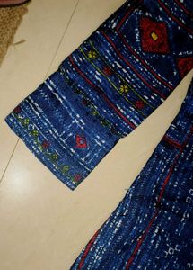 Elegant Blue Printed Kurta