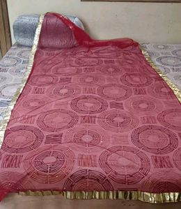 red gotta dupatta