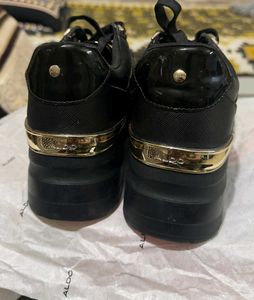 ALDO Black Quilted Sneakers