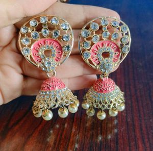 Elegant Jhumka Earring &amp; Maangtika Set