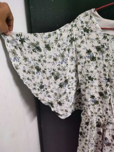 Floral White Dress