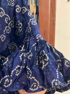 Beautiful Blue Printed Kurta cum dress