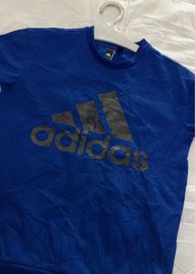 Adidas M size men's Blue Camo Logo Sweatshirt