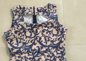 Stylish Printed Sleeveless Dress