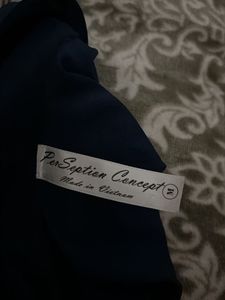Elegant Navy Blue Maxi Dress with Belt
