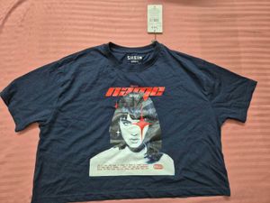 Graphic Print Cropped T-Shirt