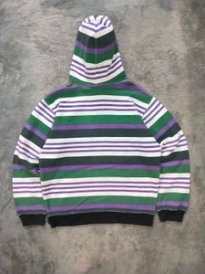 Vintage Supreme Striped Hoodie