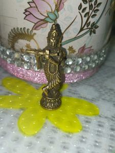 Lord Krishna miniature statue