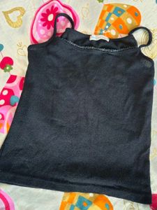 Sparkly Black Camisole Top