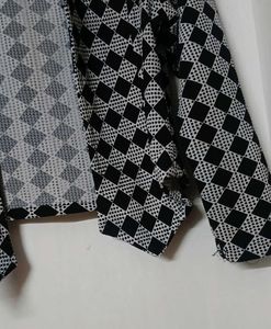Black &amp; White stylish crop shrug