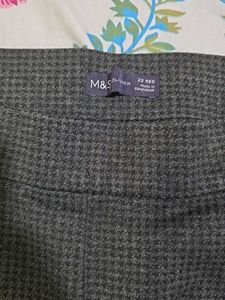 Marks &amp; Spencer Classic Grey Patterned Trousers
