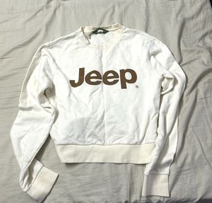 Jeep White  Sweatshirt