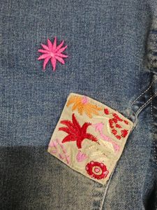 No Tag/Streachable Rugged Denim Blazer/Jacket