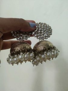 Kundan Jhumka Earrings