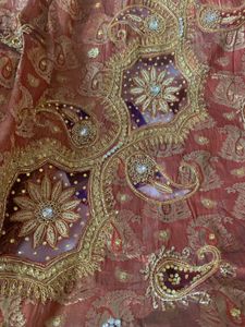 Exquisite Embroidered Silk Saree