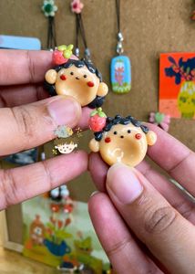 strawberry head worry stone