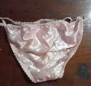 Satin Lace Trim Panties
