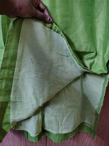 3xl Vibrant Green Embroidered Kurti