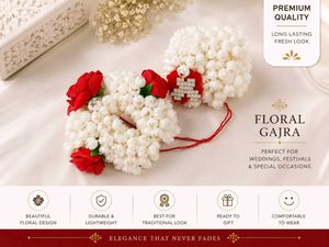 COMBO of floral Gajra for Women - Wedding & Festiv