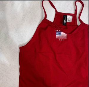 Red Brooklyn N.Y.C. Crop Top
