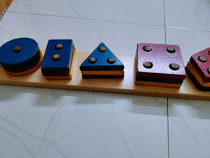 Wooden fruit, veg. shape shorting puzzle