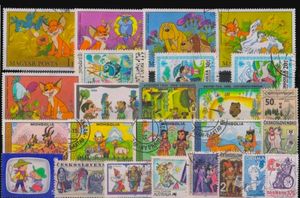 25 Cartoons On Stamps